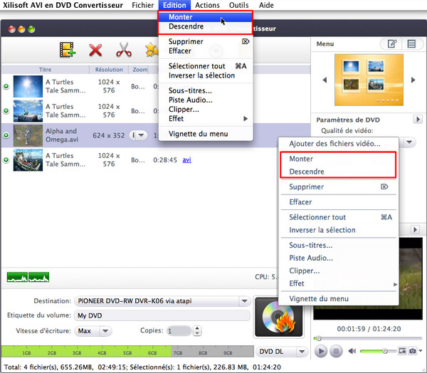 Xilisoft AVI en DVD Convertisseur pour Mac