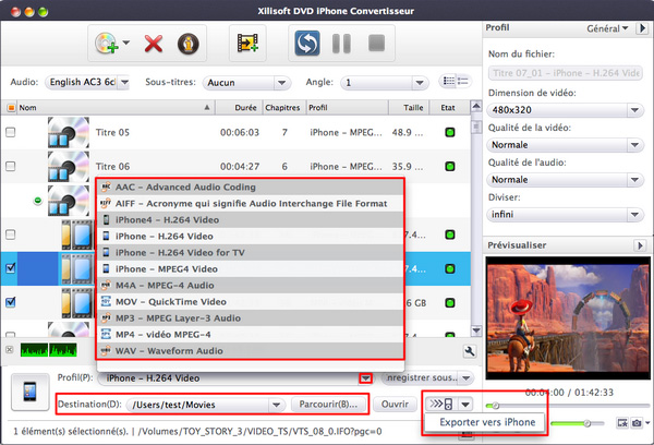 Xilisoft DVD iPhone Convertisseur pour Mac